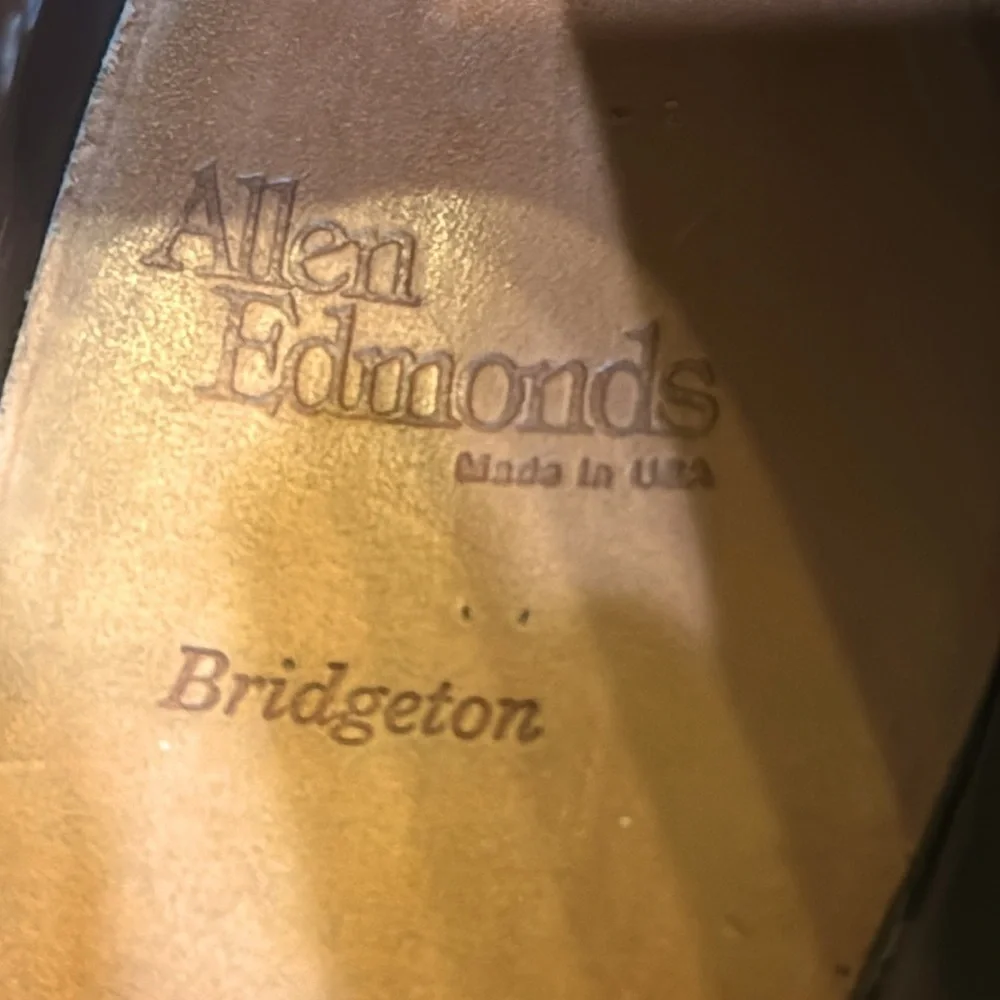 Burgundy Allen Edmonds 12AA‎ narrow men’s shoes